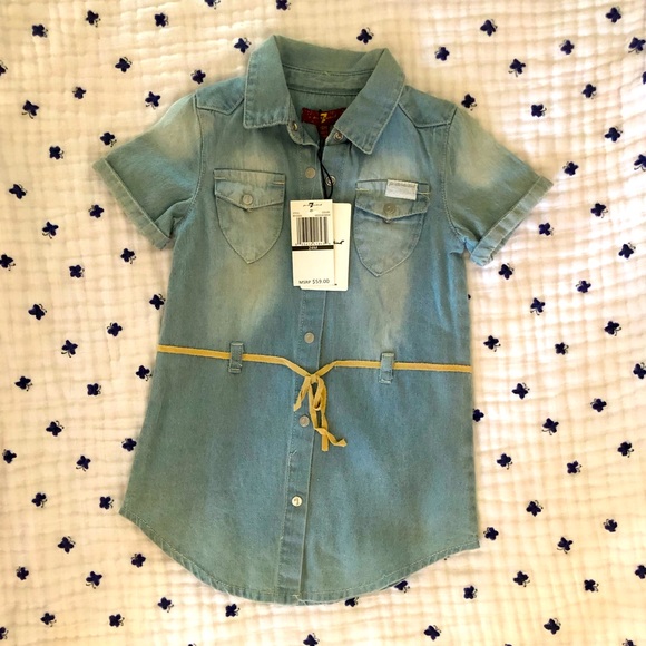 7 For All Mankind Other - NWT Toddler girl jean top/tunic
